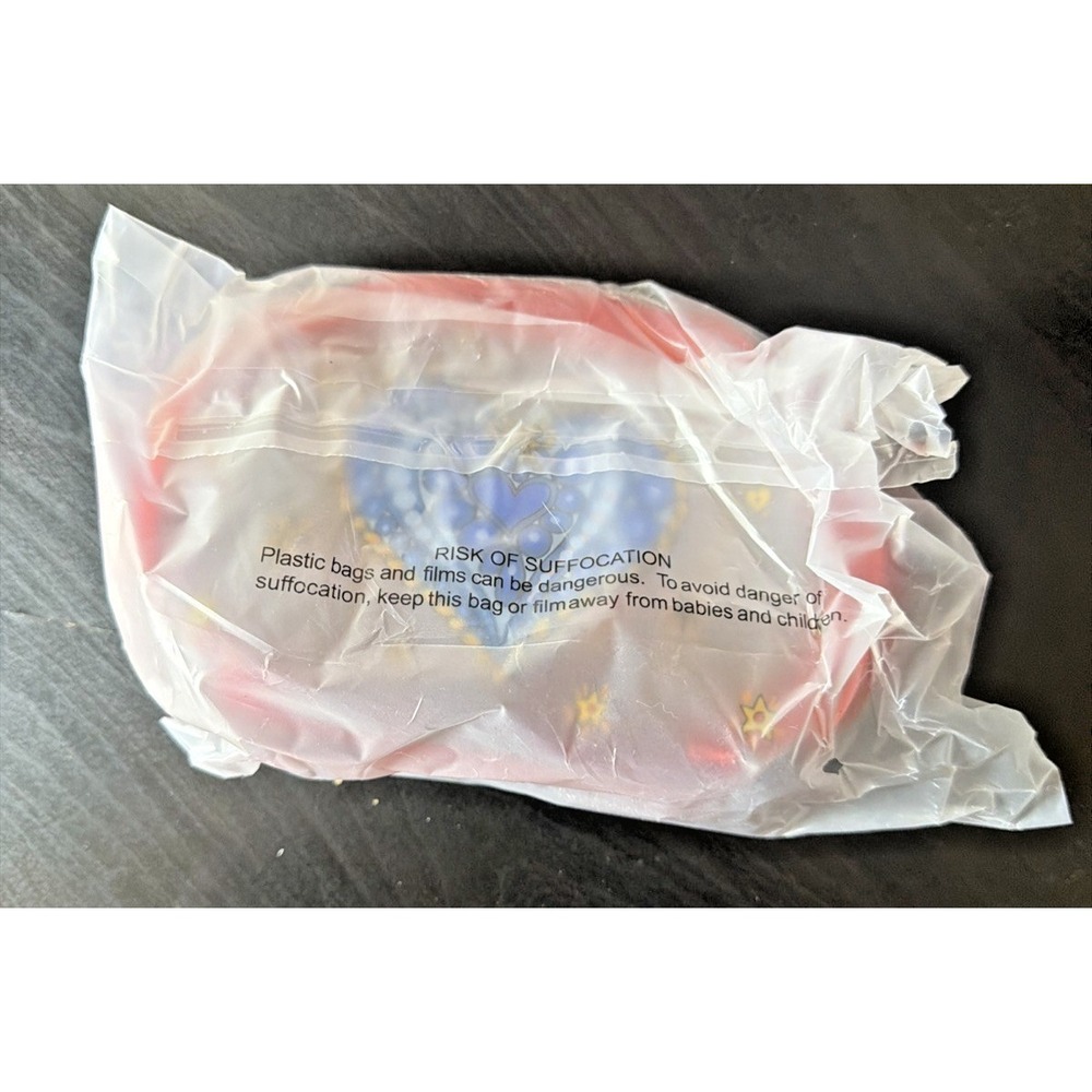 Brighton VIP Celebrate Plastic Tote & Zip Pouch Red Heart Clear Handbag Set NEW - Picture 3 of 12
